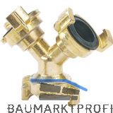 REHAU TECHNIK Verteiler 2-Weg 3/4 Zoll, 2 X 1/2"