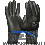 GEBOL Schutzhandschuh Micro Flex Touch schwarz Gr��e 8