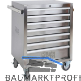 BETA Werkzeugkasten C04 TSS-7 600 x 420 x 810 mm INOX Edelstahl 7 Schubladen