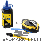 STANLEY Schlagschnur-Set Fatmax 30 m + Farbkreide und Permanent Marker