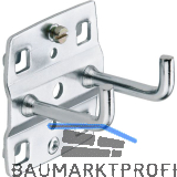 Werkzeughalter doppelt 35 x 35 mm senkrechtes Hakenende