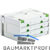 FESTOOL Schubladen Systainer SYS 3 SORT/6 Schubladen 395 x 295 x 210 mm