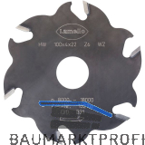 LAMELLO Nutfr�ser HW 100 x 4 x 22 mm Z6
