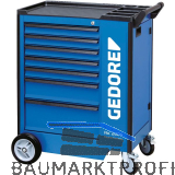 GEDORE Werkzeugwagen 2004 775 x 435 x 985 mm 7 Schubladen Einzelauszugssperre