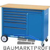 GEDORE Rollwerkbank 1504 XL 1250 x 550 x 985 mm 7 Schubladen