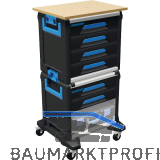 GEDORE Werkzeug-Mobil WorkMo 1110 WMW- 2 B2 m. Arbeitsplatte 526x396x1172 mm