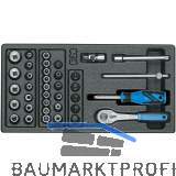 GEDORE Steckschl�ssel-Sortiment 1/4" 1500 ES-20 in 1/3 ES-Modul 37-teilig