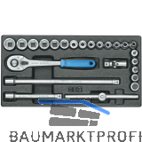 GEDORE Steckschl�ssel-Sortiment 3/8" 1500 ES-30 in 1/3 ES-Modul 24-teilig