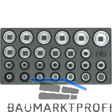 GEDORE Satz Steckschl�ssel-Eins�tze 1/2" 1500 ES-19 in 1/3 ES-Modul 26-teilig