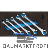 GEDORE Doppelringschl�ssel-Satz offen 1500 CT1-400 in 1/3 CT-Modul 5-teilig