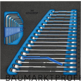 GEDORE Doppelmaulschl�ssel-Satz 1500 CT2-7 in 2/3 CT-Modul 25-teilig