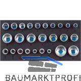 GEDORE Satz Steckschl�ssel-Eins�tze 1/2" 1500 CT1-19IS in 1/3 CT-Modul 26-teilig