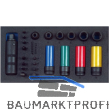 GEDORE Schraubenl�ser Sortiment 1/2"1500 CT1-K 1900 in 1/3 CT-Modul 19-tlg