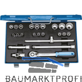 GEDORE Steckschl�ssel-Satz D 19 EMU-20 1/2"vierkant mit Umschaltknarre 23-teilig