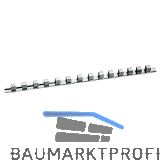 GEDORE Federklemmleiste f�r 14 Steckschl�sseleins�tze 1/2" L�nge 405 mm