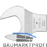 GEDORE Aufsteckmaulschl�ssel 28 Z 8798-70 Aufnahme � 28 mm SW 70 mm