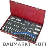 WGB Steckschl�ssel-Satz 2480 3/8"vierkant mit Umschaltknarre 55-teilig