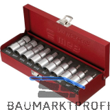 WGB Steckschl�ssel-Satz DIN3120C No. 3950 1/2" vierkant f. Innensechskant 10-tlg