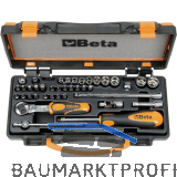 BETA Steckschl�ssel-Satz 900/C11 1/4"vierkant mit Umschaltknarre 36-teilig