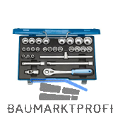 GEDORE Steckschl�ssel-Satz 19 VMU-10 1/2"vierkant mit Umschaltknarre 28-teilig