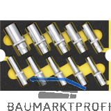 WGB Moflex Modul M Steckschl�ssel-Eins�tze, 6-kant, lang 6120 10-teilig