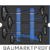WGB Moflex Modul L Sechskant-Stiftschl�ssel mit Quergriff 6390 8-teilig
