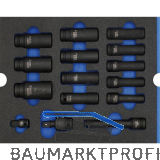 WGB Moflex Modul L Kraft-Eins�tze, 6-kant, lange Ausf�hrung 6230 15-teilig