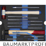 WGB Moflex Modul L Hammer-Mei�el-Durchtreiber-Set 6290 14-teilig