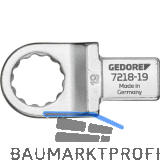 GEDORE Einsteckringschl�ssel 7218-19 Aufnahme 14 x 18 vierkant 19 mm
