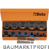 BETA Kraftsteckschl�ssel-Satz 1/2"vierkant DIN3129 10-32 mm 12-teilig