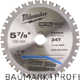 MILWAUKEE HM-Kreiss�geblatt � 150 x 1.6 x 20 Z�hne 34