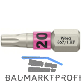 WERA Bit-Einsatz 867/1 HF 1/4" sechskant TX 20/25 mm Torx�