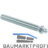 FATH Gewindestange f�r Gelenkstellfu� metrisch Kugel 15 M24 x 125 mm