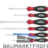 WIHA E-Schraubendreher Set SoftFinish Schlitz/Phillips 6-teilig