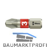 WERA Bit-Einsatz Edelstahl 3851/1TS 1/4"sechskant PH 3/25 mm Phillips