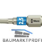 WERA Bit-Einsatz Edelstahl 3840/1TS 1/4"sechskant 2.5/25 mm Innensechskant