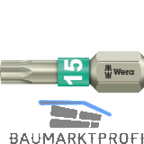 WERA Bit-Einsatz Edelstahl 3867/1TS 1/4"sechskant TX15/25 mm Torx�