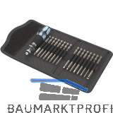 WERA Bit-Satz Kraftform 60 Imperial Edelstahl in Falttasche 17-tlg.