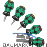 WERA Vergaser Schraubendreher-Satz Stubby 1 Phillips/Schlitz