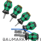 WERA Vergaser Schraubendreher-Satz Stubby 2 Pozidriv/Schlitz