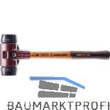 HALDER Schonhammer Temperguss Kopf � 60 mm Gummi schwarz Hickory Stiel