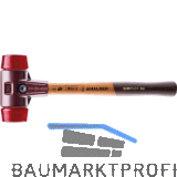 HALDER Schonhammer Temperguss Kopf � 60 mm Plastik rot Hickory Stiel