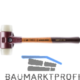 HALDER Schonhammer Temperguss Kopf � 50 mm Nylon wei� Hickory Stiel