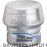 HALDER Schonhammer-Einsatz Kopf � 50 mm Alu