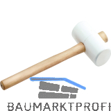 KAUFMANN Gummihammer wei� Kopfdurchmesser 65 mm mit Eschenstiel