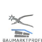 Revolverlochzange vernickelt mit sechs Pfeifen 220 mm