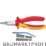 KNIPEX VDE-Rundzange DIN 5745 mit kurzen, runden Backen L�nge 160 mm