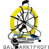 RUNPOTEC Glasfaserstab auf Stahlhaspel � 6 mm L�nge 80 m