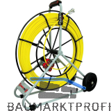 RUNPOTEC Glasfaserstab auf Stahlhaspel � 7,5 mm L�nge 80 m