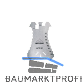 STUBAI Anrei�schablone 140x100x1.3 mm Ma�einteilung 5-100 mm in 5 mm Schritten